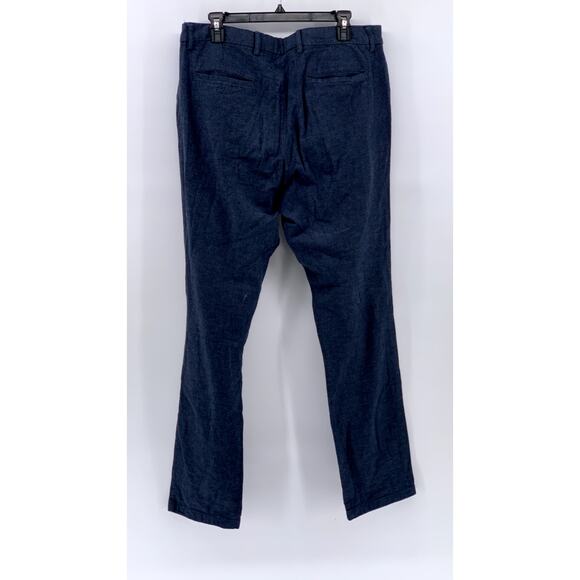 OLD NAVY Men's Navy Linen-Blend Slim-Fit Pant SZ 34X34 - Picture 2 of 12